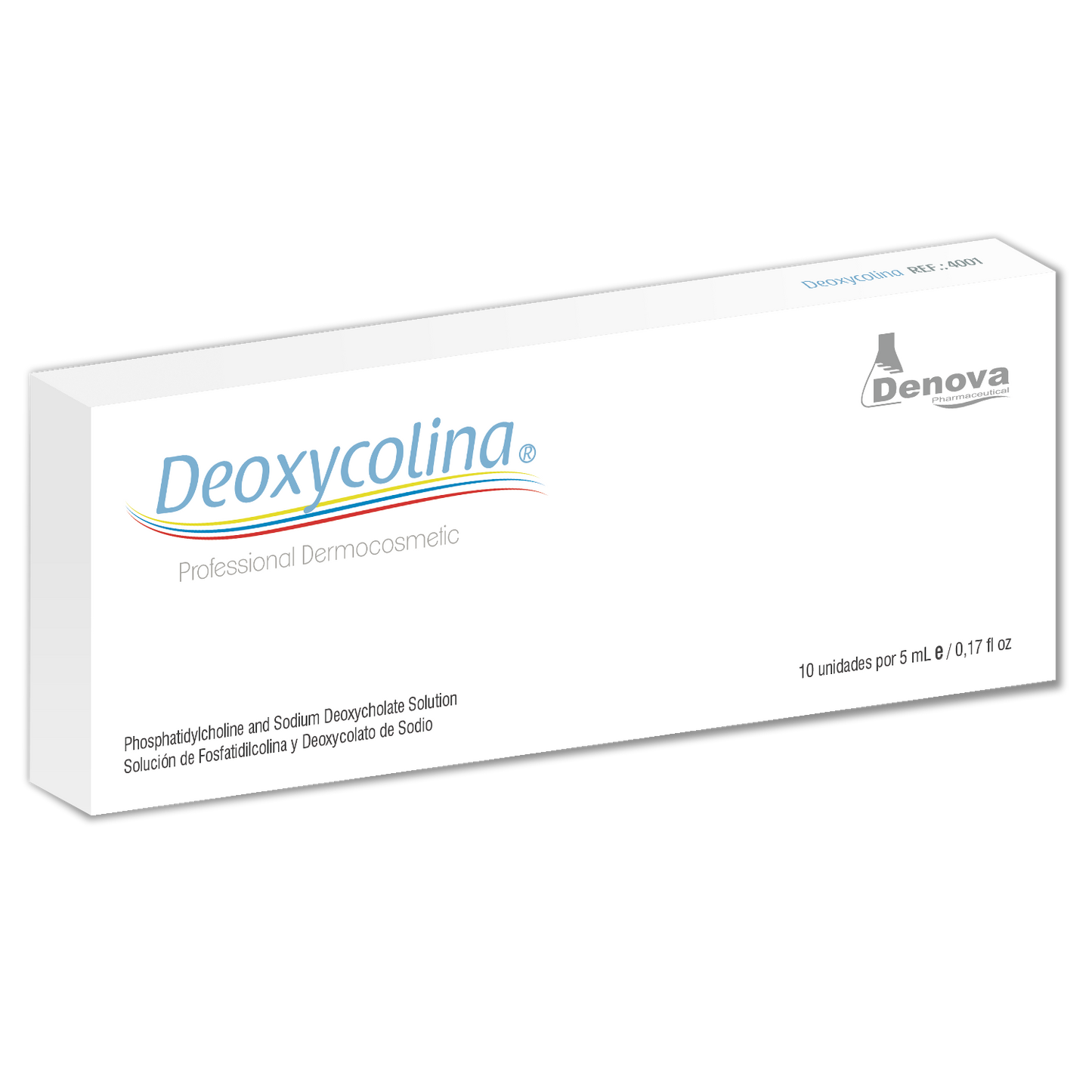 Deoxycolina (Solución de Fosfatidilcolina) By Denova - Quemador de grasa localizada - 10Amp x 5ml