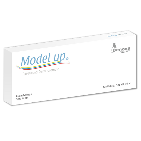 MODEL UP By Denova - Solución Reafirmante - Producción de Colágeno -10Amp x 5ml